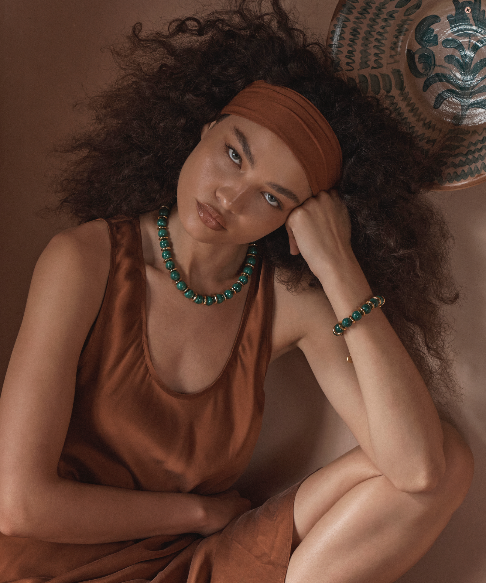 Amber Sceats Isles of Soleil Sorrento Bracelet in Green 