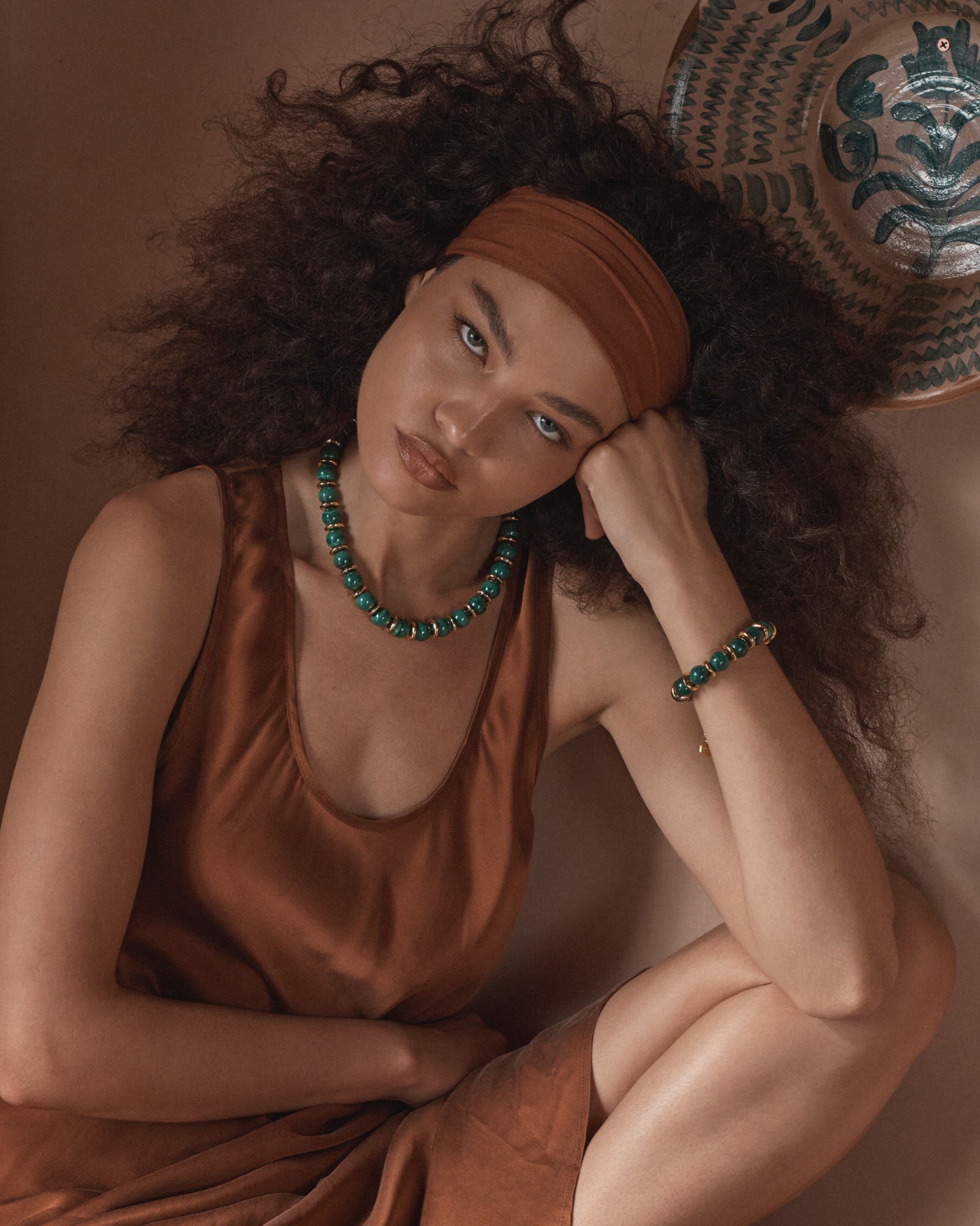 Amber Sceats Isles of Soleil Sorrento Bracelet in Green 