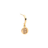 Amber Sceats Gold Plated Letter Earring
